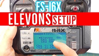 FlySky FSi6X Elevons Setup Guide  How to Configure Transmitter functions for Flying Wings [upl. by Elleirol]