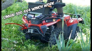 Linhai 300 4X4 winch work [upl. by Allebara]