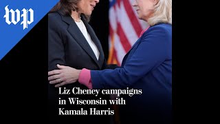 Liz Cheney campaigns in Wisconsin with Kamala Harris [upl. by Ela884]