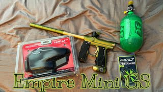 UNBOXING REVIEW OF MY NEW  EMPIRE MINI GS  PAINTBALL GUN   ProEdgePaintball [upl. by Adnawuj]