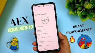 Aosp Extended V 91 for Redmi Note 10  Andriod 121  Almost Perfect Rom [upl. by Howey150]