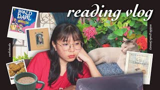 reading vlog 𖤓 audiobooks middle grade fantasy achieving 2nd second reading goal [upl. by Shaw604]