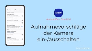 Aufnahmevorschläge der Kamera einschalten oder ausschalten  Samsung Android 14  One UI 6 [upl. by Amargo886]