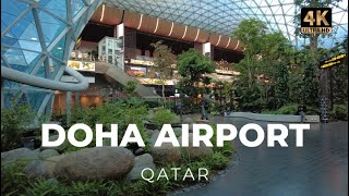 Qatars Doha Hamad Airport  Stunning 4k Walkthrough [upl. by Bastian]