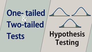 OneTailed vs TwoTailed Hypothesis Tests  2sided vs lower and upper tails [upl. by Dnalevets]