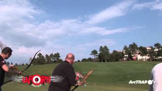 Laporte Bowtrap Trap shooting with bow French [upl. by Miarfe]