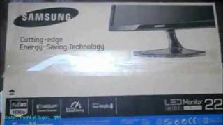 SAMSUNG LED MONITOR S22A300B Unboxing Bangla Language From Bangladesh [upl. by Ynattib418]