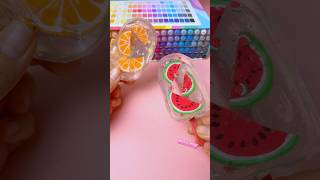 DIY Watermelon And Orange Ice Cream Squishy With Nanotape shorts bearfamily craft funny slime [upl. by Miksen387]