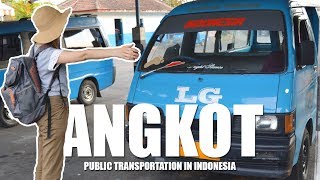 ANGKOT  Public Transportation in INDONESIA  Globe in the Hat 5 [upl. by Jaffe890]