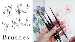 The BEST Watercolor Brushes for Botanical Painting [upl. by Kuth]