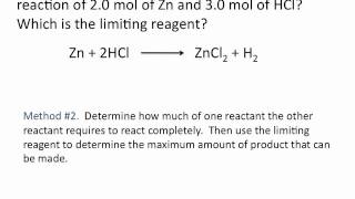 Limiting Reagent  Chemistry Tutorial [upl. by Ymaj952]