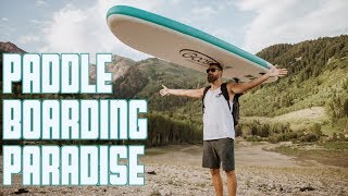 PADDLE BOARDING PARADISE  GOOSEHILL INFLATABLE PADDLE BOARD REVIEW  PADDLING SILVER LAKE UTAH [upl. by Arbas]