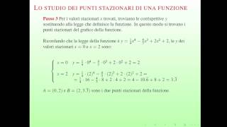 Calcolo delle derivate e dei punti stazionari di una funzione Esercizio 2 [upl. by Gabriello]