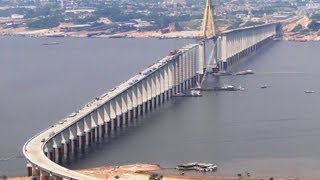 Ponte sobre o Rio Negro  Manaus Am  【GoPro】 [upl. by Rollecnahc]