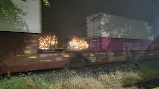 IAIS 510 mixed freight train in Minooka Illinois [upl. by Dexter286]