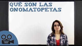 Qué son las onomatopeyas [upl. by Duahsar]