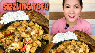 SIZZLING TOFU AT PRITONG TILAPIA MUKBANG [upl. by Acinorej23]