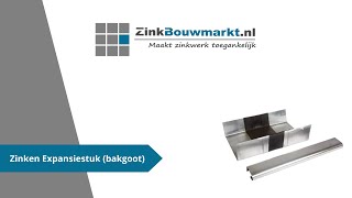 Installatie zinken expansiestuk met kraal voor Bakgoot  zinkbouwmarktnl [upl. by Ashjian]