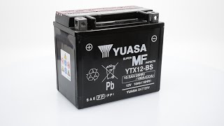 Yuasa YTX12 BS motor akkumulátor [upl. by Nadda]