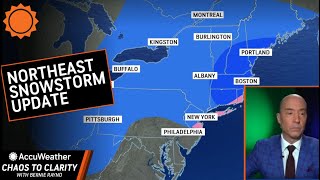 LIVE Weekend Northeast Snow Storm Forecast [upl. by Tish]