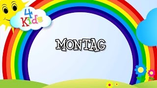 Wochentage lernen für Kinder  Tage von Montag bis Sonntag deutsch Lernvideo [upl. by Story800]