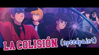 LA COLISIÓN  KAITO FELIZ CUMPLEAÑOS AAAH Speedpaint [upl. by Onimixam]