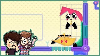 POORLY DRAWN  Snipperclips PLUS Part 7 [upl. by Adli]