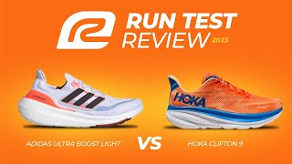 SHOE BATTLE  2023 Adidas Ultra Boost Light vs HOKA Clifton 9  Daily Trainer Duel [upl. by Gustave958]