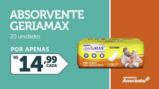 Absorvente Geriamax com 20 unidades  R 1499 Mato Grosso do Sul [upl. by Htidirrem434]