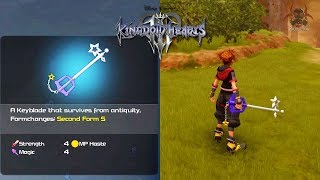 Kingdom Hearts 3  Starlight Keyblade Gameplay [upl. by Tenaej]