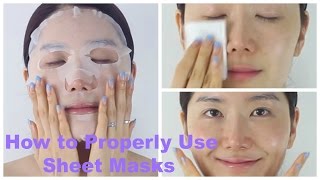 How to Properly Use Sheet Masks  Korean Sheet Masks [upl. by Itsirhc]