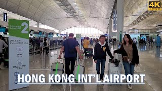 Hong Kong International Airport❗HKG  Inside the Hongkong Airport  Walking Tour Departure Gate【4K】 [upl. by Holly]