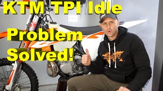 KTM TPI Problem Air Screw and IDLE for KTM Stroke TPI Bikes Explained [upl. by Debbra]