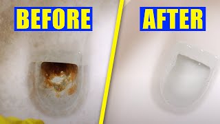 How To Remove Hard Water Stains From Toilet Bowl [upl. by Aissej318]