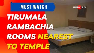 Tirumala Rambagicha Guest House Rooms  Booking  Cost  Location  Online [upl. by Nnaxor]