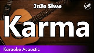 JoJo Siwa  Karma SLOW acoustic karaoke [upl. by Anali716]