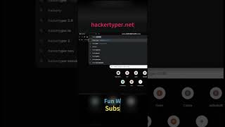 Prank Hacking Screen  A Website  hackertypernet shortvideo windows short shorts [upl. by Reider617]