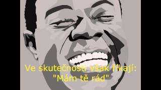 Louis Armstrong  What a Wonderful World český překlad HD [upl. by Michail]