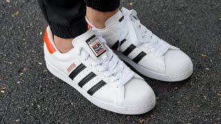 Run DMC x Adidas Superstar REVIEW amp ON FEET [upl. by Alilad155]