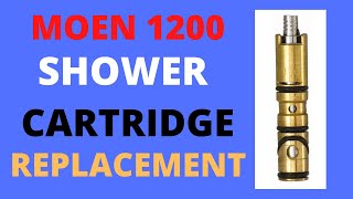 MOEN 1200 SHOWER CARTRIDGE REPLACEMENT [upl. by Nawiat]