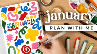 PLAN WITH ME January 2024 Bullet Journal Setup [upl. by Ailasor]