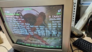 Raspberry pi 5  CRT RGB 240p480i [upl. by Ailehs988]