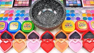 Satisfying Compilation How To Make Rainbow Slime Eyeshadow Makeup Mixing Random Things GoGo ASMR [upl. by Anrol]