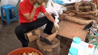 Kudzu root tea Healthy drink Korean Street Food [upl. by Hrutkay]