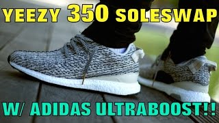 YEEZY 35O CLEAT SOLESWAP W ULTRABOOST MUST WATCH [upl. by Rodi]