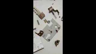 Cara merakit mortise lock part1 [upl. by Elyad60]