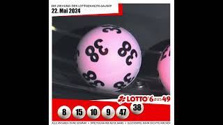 LOTTO 6aus49Gewinnzahlen von Mittwoch 22052024 [upl. by Nylaehs759]