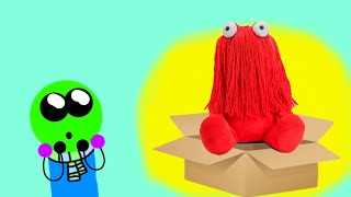 Red guy dhmis plush unboxing [upl. by Klute]