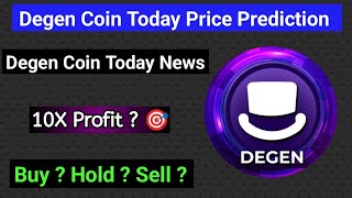 Degen coin big pump Alert  Degen coin today news  degen price prediction  Degen coin future [upl. by Malloch315]