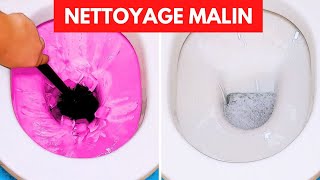 36 astuces MALIGNES pour un nettoyage efficace dans toute la maison 😲 [upl. by Leuqcar]